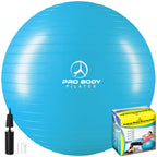 Yoga Ball for Pregnancy, Fitness, Balance, Workout at Home, Office and Physical Therapy (Teal)