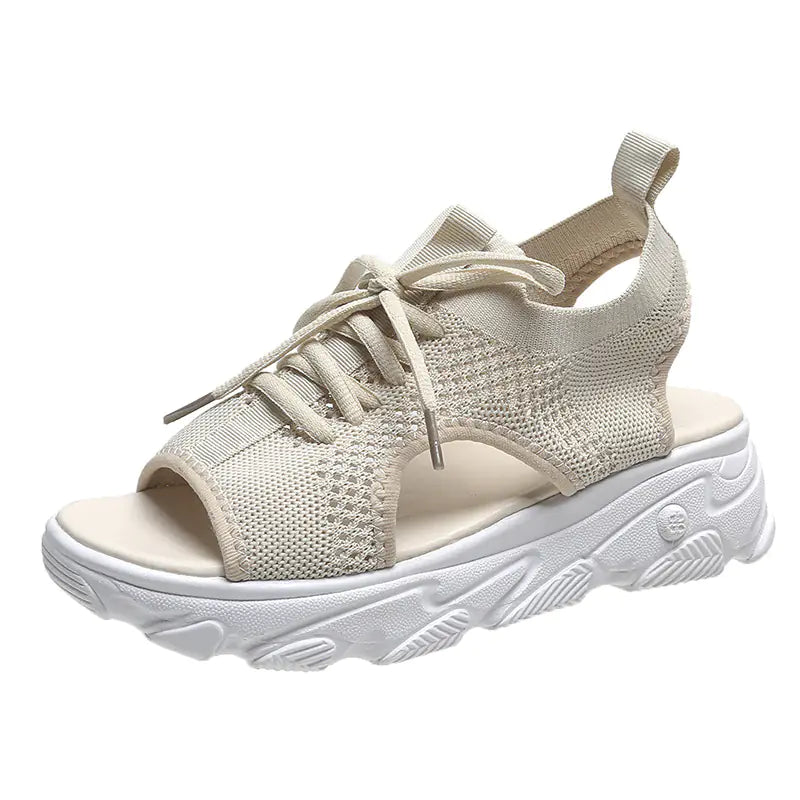Women's Casual Flat Hollow Thick Bottom Beach Sandals