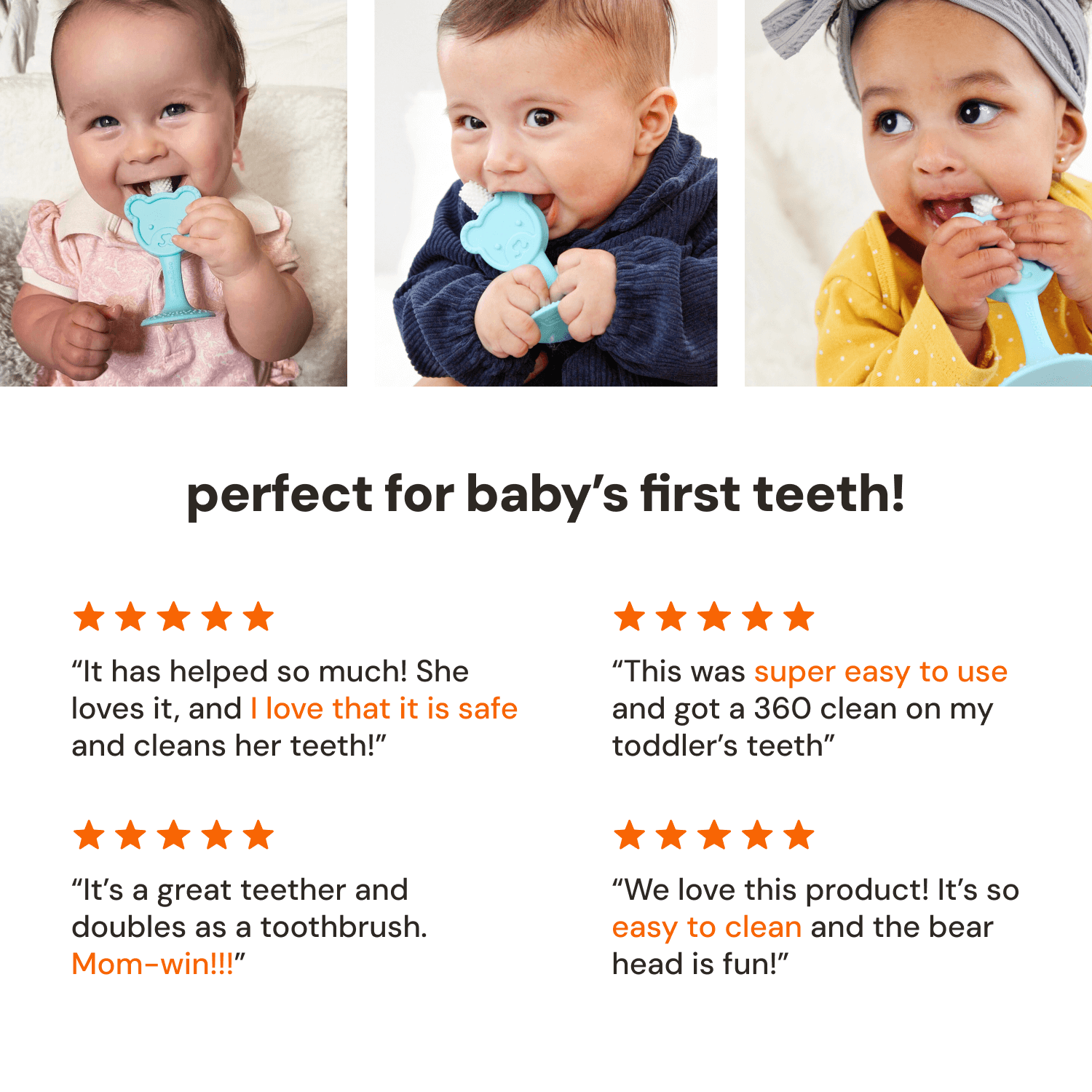 baby training toothbrush & teether