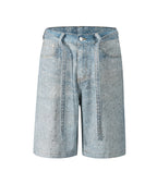 AZUL RHINESTONE SHORTS