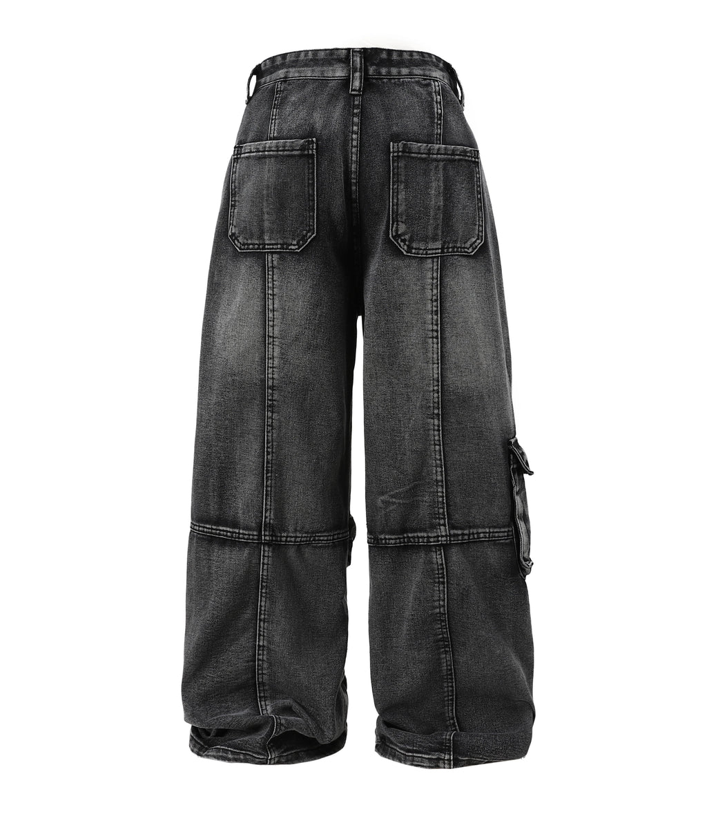 ACID WASH CARGO PANTS