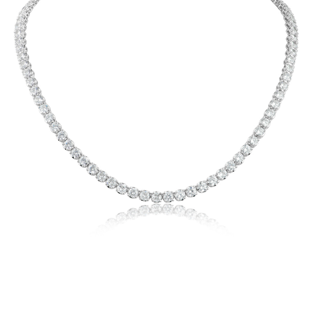 16" Round Tennis Necklace