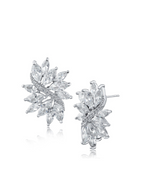 CZ Cluster Earrings