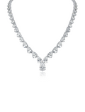 Pear CZ Statement Necklace