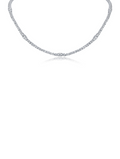 Graduated Round CZ Necklace