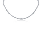 Graduated Round CZ Necklace