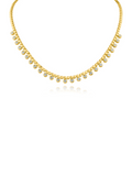 Round CZ Bezel Set Necklace