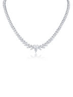 Graduated Marquis CZ Necklace