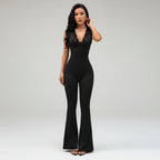 V-Neck Jumpsuit