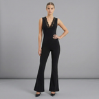 V-Neck Jumpsuit