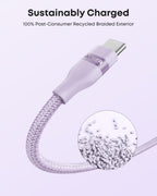 Anker USB-A to USB-C Cable (3 ft/6 ft, Upcycled-Braided)