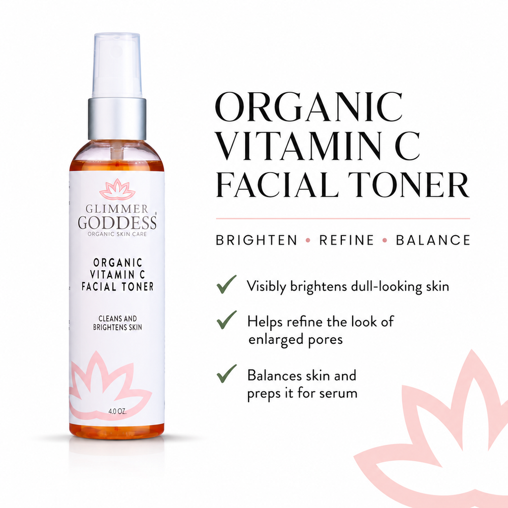 Organic Vitamin C Facial Toner – Natural Brightening Astringent