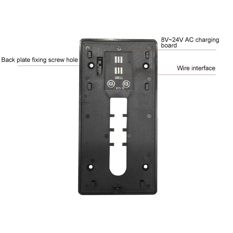 VESAFE Home VS-M2 HD 720P Security Camera Smart WiFi Video Doorbell Intercom, Support TF Card & Night Vision & PIR Detection APP for IOS and Android(Silver)