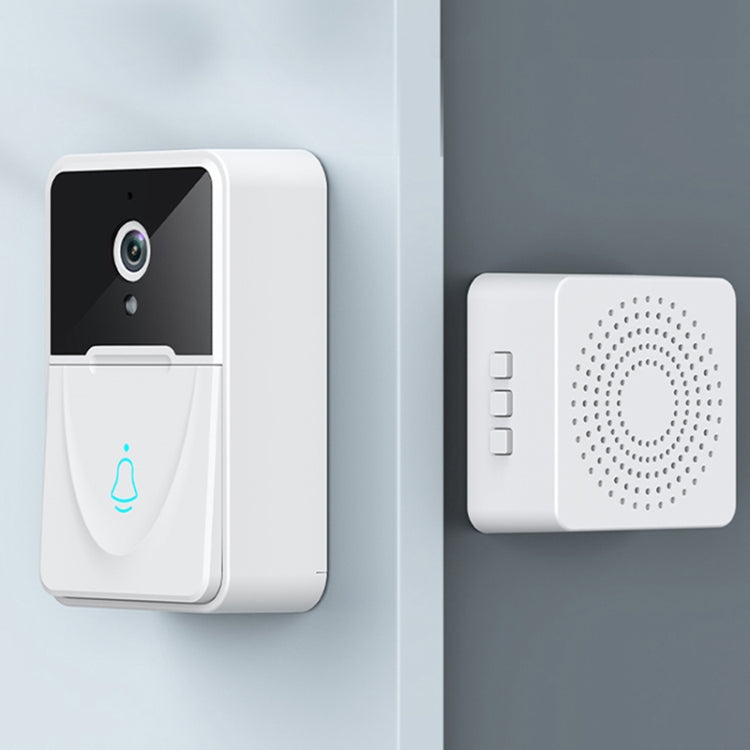 DoorBell X3 VGA WiFi Smart Video Doorbell with Chime, Support Night Vision(White)