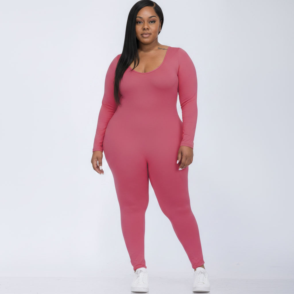 Plus Size Bodycon Jumpsuit