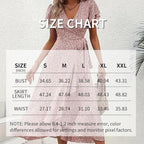 Summer Floral Boho Dress - Short Sleeve Ruffle Flowy Maxi Dresses