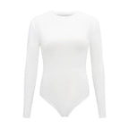Women Long Sleeve O neck Tight Skinny Skims Style replacement Ribbed Bodysuit