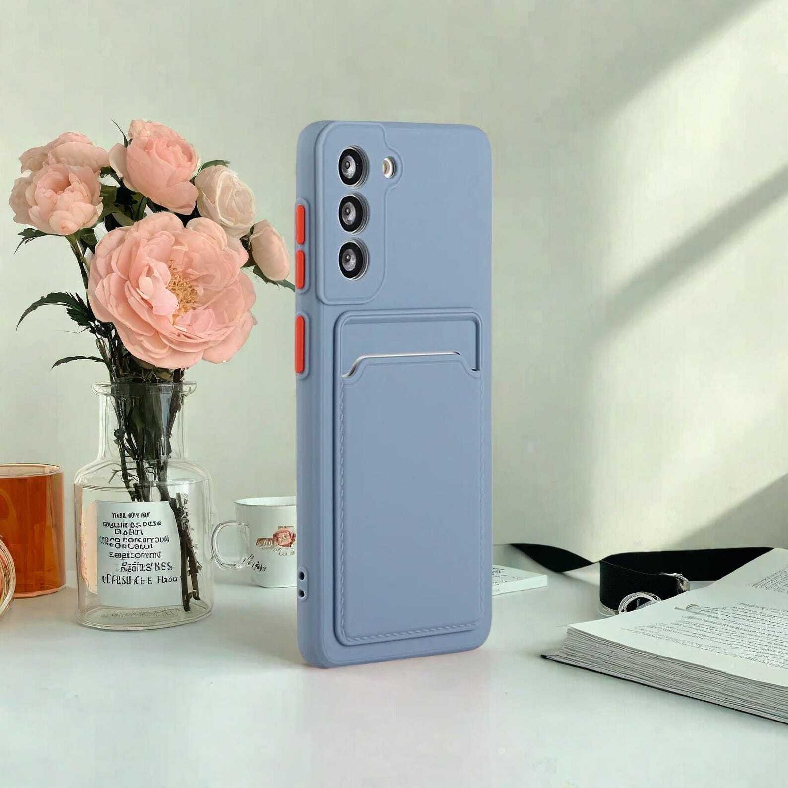 Wallet Case with Card Holder for Samsung Galaxy S24 S23 S22 S21 S20 Plus , Soft Bumper Shockproof Cover, Secure Closure Pouch