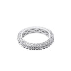 Round Pave Domed Band