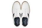 CALTO White Leather Sneakers - 2.8 inches - Y2821