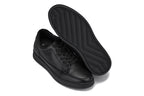 CALTO - Y7111 - 2.6 Inches Taller (Black) - Elevated Pebble Grain Leather Sneakers