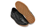 CALTO - Y7888 - 2.6 Inches Taller (Noir/Black & Gum Sole) - Elevated Leather Sneakers