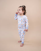 Bamboo Two Piece Set | Chickens & Flowers