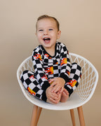 Bamboo Two Piece Set | Checker Blaze