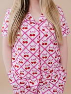 Bamboo Women's Pajamas | Cherry Bow
