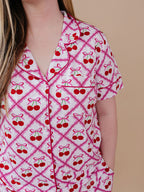 Bamboo Women's Pajamas | Cherry Bow