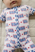 Bamboo Shorty Romper | USA