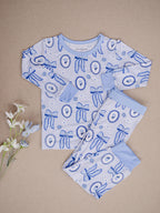 Bamboo Two Piece Set | Blue Bow