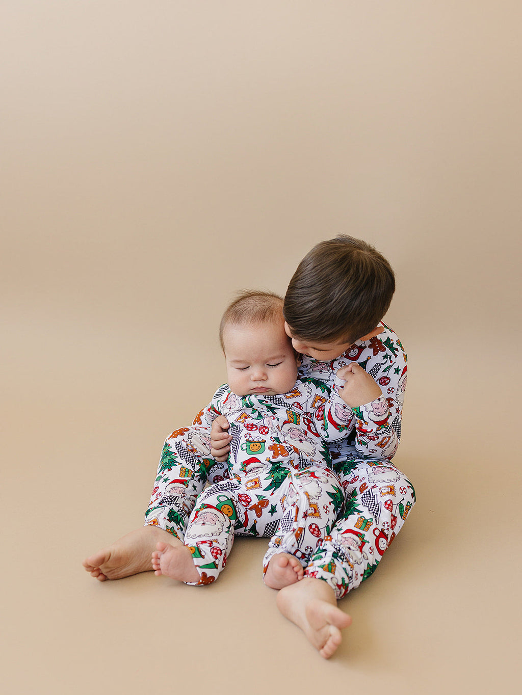 Bamboo Zip Romper | Christmas Vibes