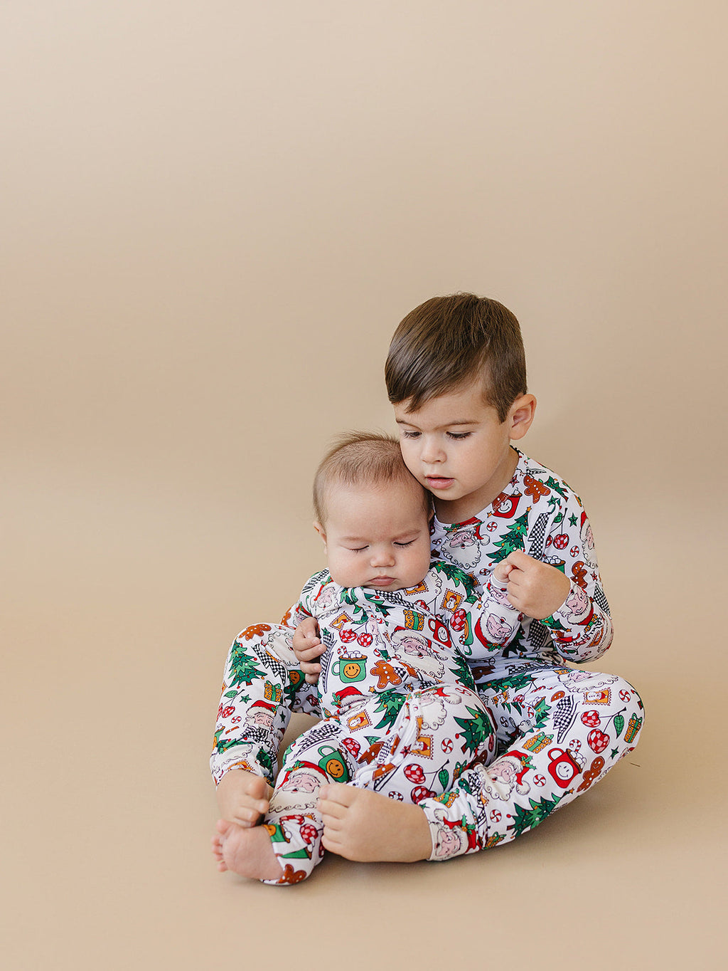 Bamboo Zip Romper | Christmas Vibes