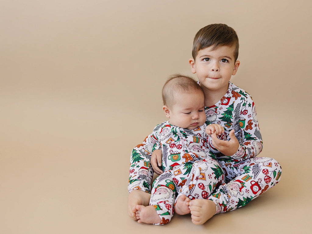 Bamboo Zip Romper | Christmas Vibes