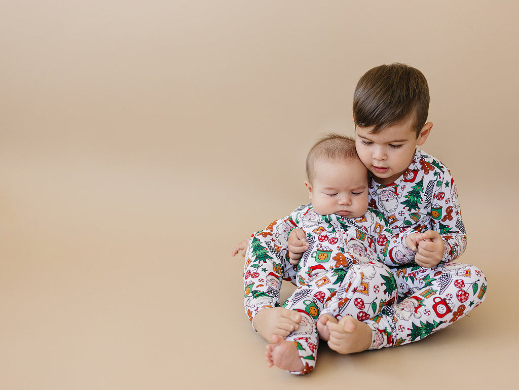 Bamboo Zip Romper | Christmas Vibes