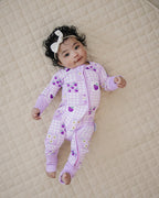 Bamboo Zip Romper | Raspberry