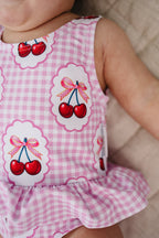 One Piece Swimsuit | Gingham Cherry