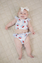 Two Piece Swimsuit | Blue Cherry
