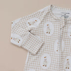 Bamboo Zip Romper | Gingham & Goose