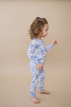 Bamboo Two Piece Set | Blue Bow