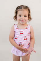 One Piece Swimsuit | Gingham Cherry