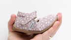 Ava Blossom Kids' Barefoot Mary Janes | Floral T-Strap Toddler Shoes