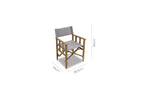 Zircon Teak Director Chair ‚Äì Vintage Khaki - 1 Piece