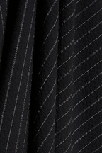 The Luxe Zip Jacket (Black Pinstripe)