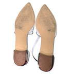 Creative Sugar Womens Size 11.5 White 1" Heel Ankle Strap Pointed Toe Shoes