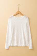 Pink Mesh Bow Pattern Long Sleeve Top