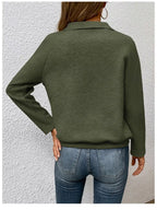 Textured Quarter Snap Sweatshirt