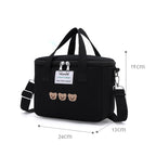 Waterproof Mother-Child Bag with Embroidered Bear Design