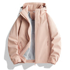Couple Single-layer Jacket Windproof Sports Fleece-lined Padded Overalls